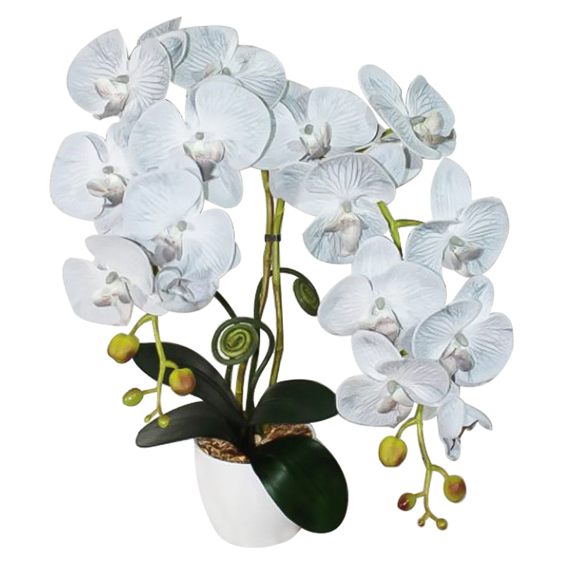 Декоративный искусственный цветок Orchid gray Декоративный искусственный цветок Orchid gray в Грозном | Loft Concept