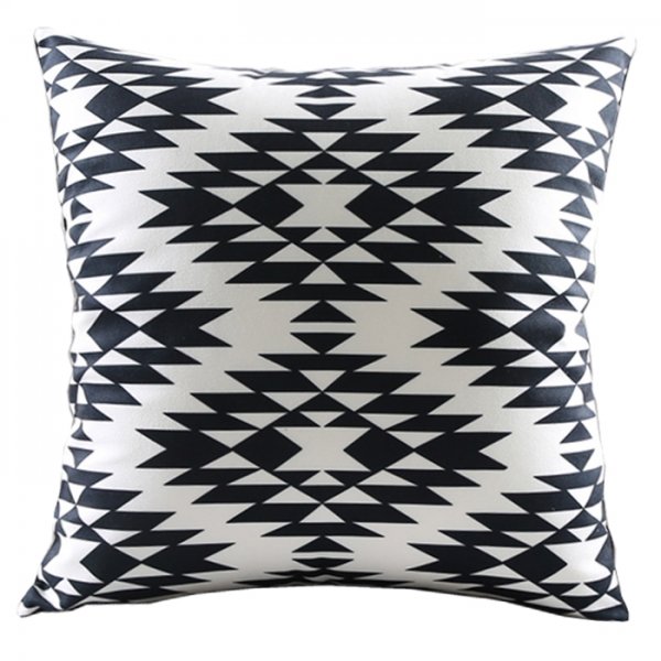 Декоративная подушка Black and White Pattern Черно-белый Декоративная подушка Black and White Pattern Черно-белый в Грозном | Loft Concept