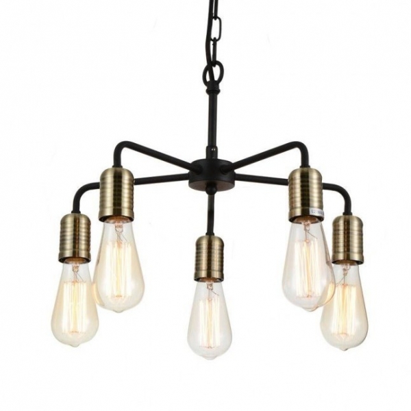 Люстра Bulb Netsch Pendant 5 Черный Люстра Bulb Netsch Pendant 5 Черный в Грозном | Loft Concept
