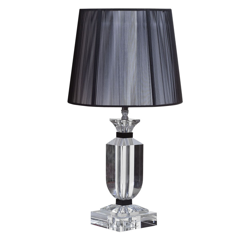 Настольная лампа Crystal Base Table Lamp Черный Настольная лампа Crystal Base Table Lamp Черный в Грозном | Loft Concept