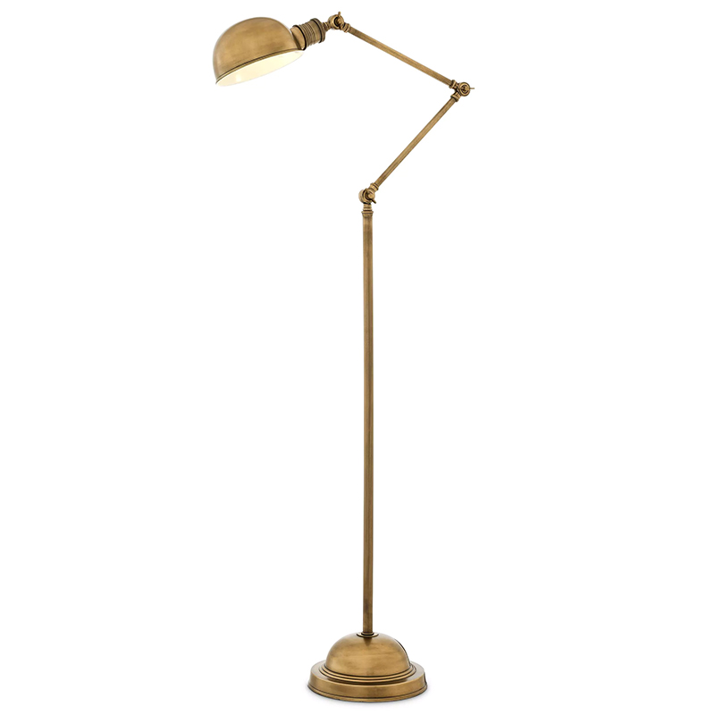 Торшер Eichholtz Floor Lamp Soho Brass Винтажная латунь Латунь Торшер Eichholtz Floor Lamp Soho Brass Винтажная латунь Латунь в Грозном | Loft Concept