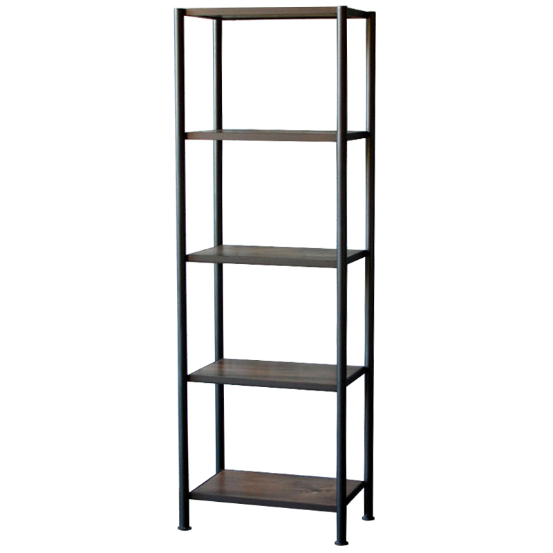 Стеллаж Keelan Industrial Metal Rust Rack Черный Коричневый Стеллаж Keelan Industrial Metal Rust Rack Черный Коричневый в Грозном | Loft Concept