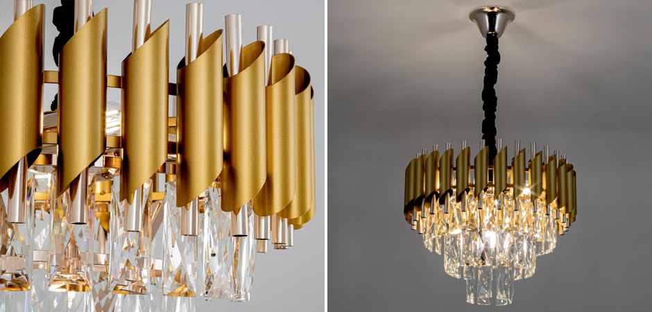 Многоярусная люстра Empire Crystal Gold&Silver Многоярусная люстра Empire Crystal Gold&Silver - Loft-Concept в Грозном
