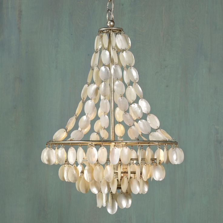 Подвесной светильник SHELL Classic Chandelier Белый Серебряный Подвесной светильник SHELL Classic Chandelier Белый Серебряный в Грозном | Loft Concept