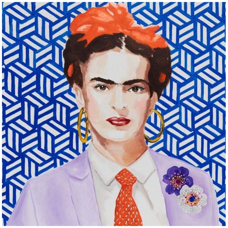 Картина Frida with Lavender Power Suit and Tie Мульти Картина Frida with Lavender Power Suit and Tie Мульти в Грозном | Loft Concept