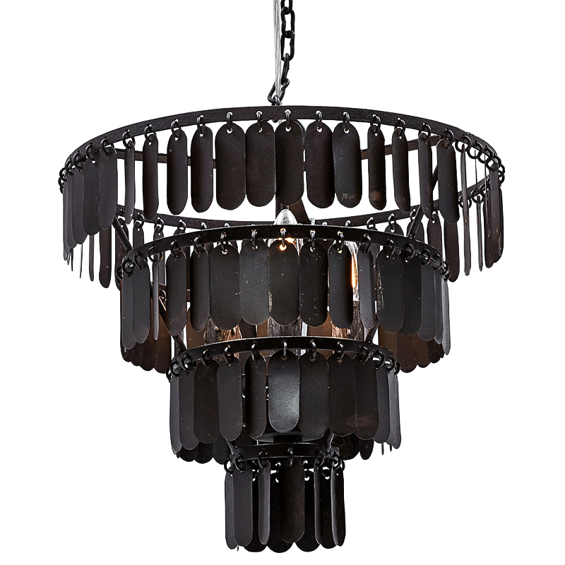 Люстра Manga Black Chandelier Черный Люстра Manga Black Chandelier Черный в Грозном | Loft Concept