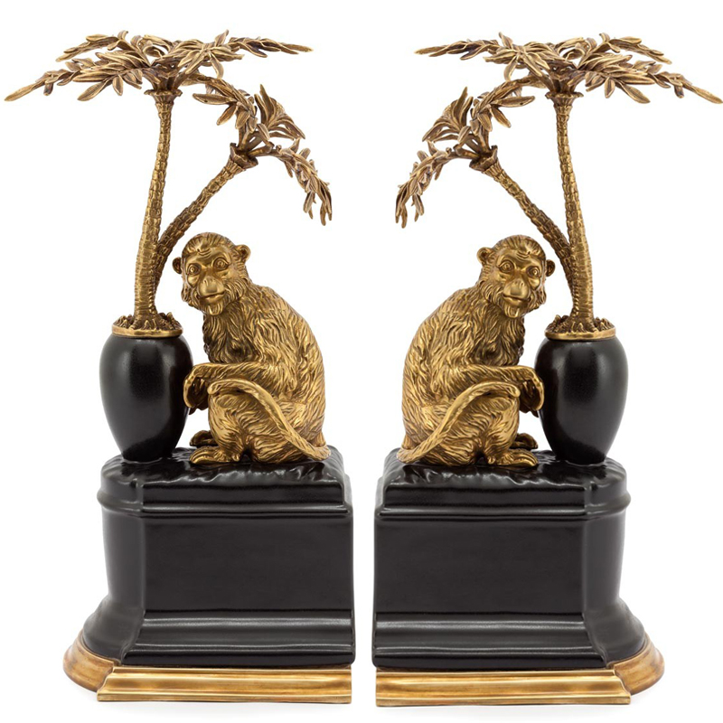 Держатель для книг BOOKEND MONKEY ATLANTIDE Бронза Черный Держатель для книг BOOKEND MONKEY ATLANTIDE Бронза Черный в Грозном | Loft Concept