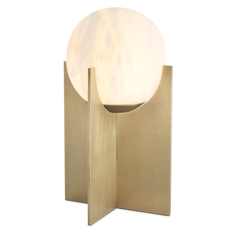 Настольная лампа Eichholtz Table Lamp Scorpios L Латунь Античная полированная Белый Настольная лампа Eichholtz Table Lamp Scorpios L Латунь Античная полированная Белый в Грозном | Loft Concept