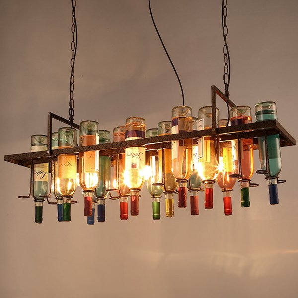 Люстра Bottle Bar Rectangle 120 Коричневый Люстра Bottle Bar Rectangle 120 Коричневый в Грозном | Loft Concept