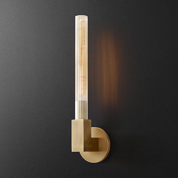 Бра RH CANNELLE wall lamp SINGLE Sconces Латунь Бра RH CANNELLE wall lamp SINGLE Sconces Латунь в Грозном | Loft Concept