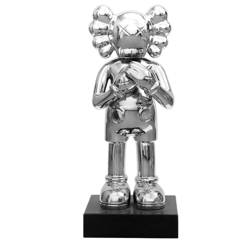 Статуэтка KAWS Silver on stand Серебряный Статуэтка KAWS Silver on stand Серебряный в Грозном | Loft Concept