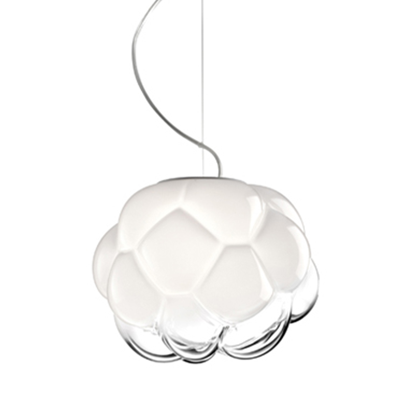 Подвесной светильник Fabbian Cloudy Hanging Lamp Белый Прозрачное Стекло в Грозном | Loft Concept 