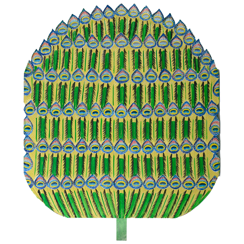 Панно Wooden Peacock Feathers Зеленый Желтый Синий Мульти Панно Wooden Peacock Feathers Зеленый Желтый Синий Мульти в Грозном | Loft Concept