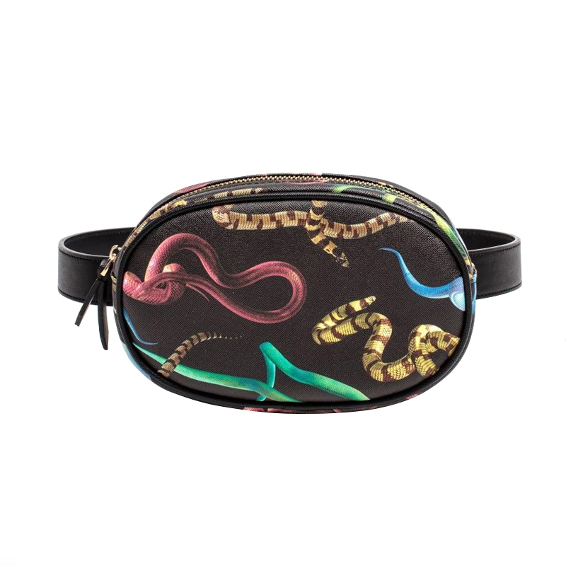 Поясная сумка Seletti Snakes Черный Красный Желтый Зеленый Синий Поясная сумка Seletti Snakes Черный Красный Желтый Зеленый Синий в Грозном | Loft Concept