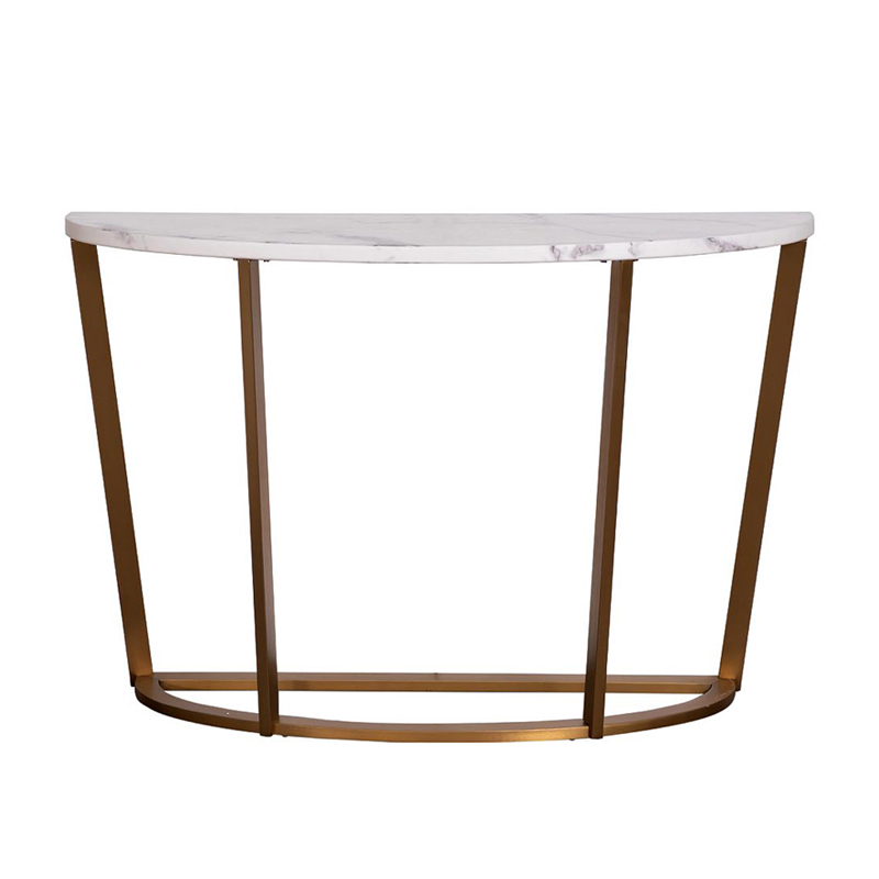 Консоль Carlo Console матовое золото Белый Мрамор Bianco Консоль Carlo Console матовое золото Белый Мрамор Bianco в Грозном | Loft Concept