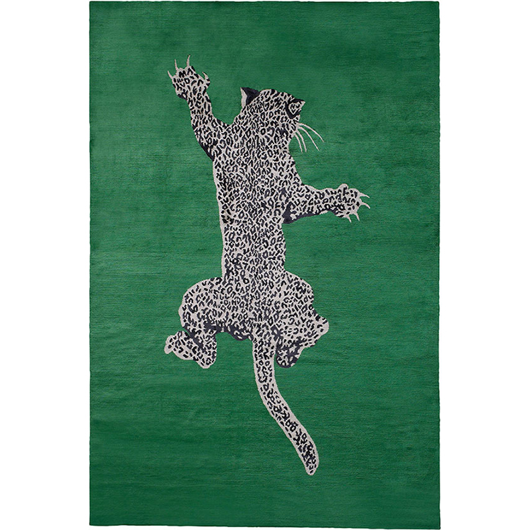 Ковер Emerald Leopard Черно-белый Изумрудный Ковер Emerald Leopard Черно-белый Изумрудный в Грозном | Loft Concept