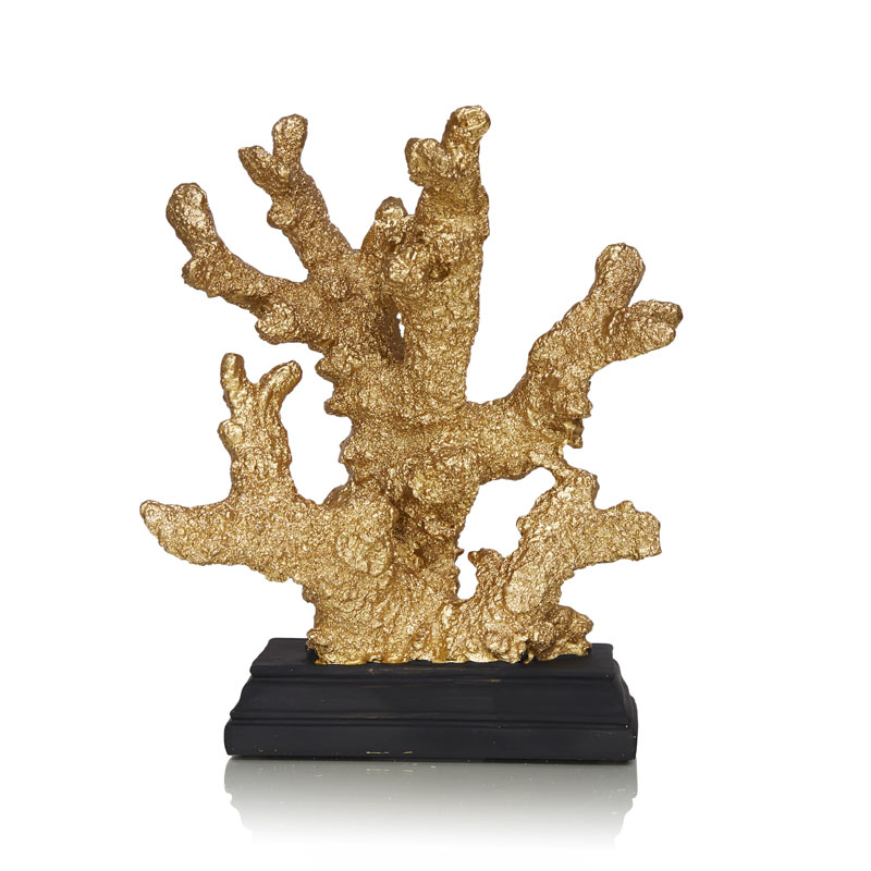 Статуэтка Golden Coral On A Stand Золотой Черный Статуэтка Golden Coral On A Stand Золотой Черный в Грозном | Loft Concept