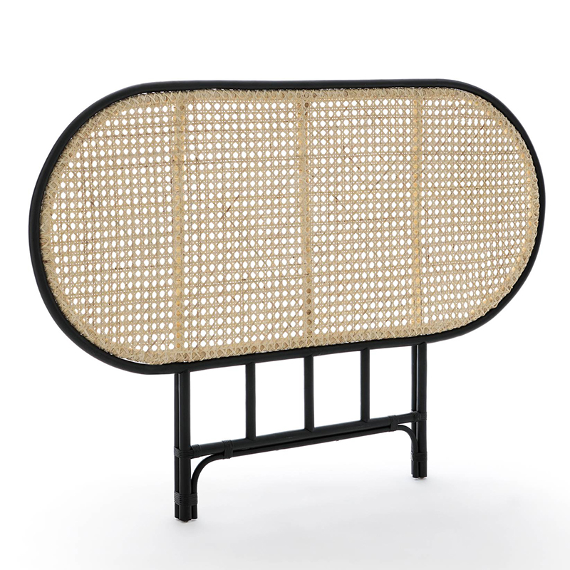 Изголовье для кровати Wicker Rattan Бежевый Черный Изголовье для кровати Wicker Rattan Бежевый Черный в Грозном | Loft Concept