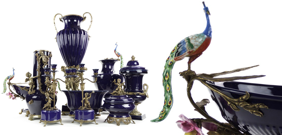 Чаша Deep Blue Peacock Bowl - Loft-Concept в Грозном