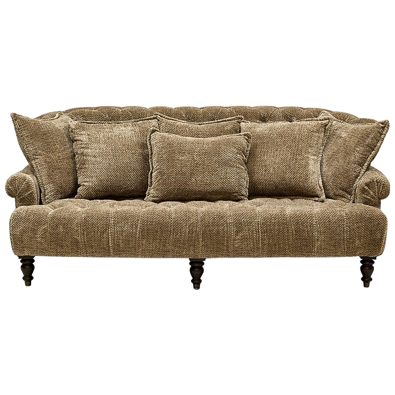 Диван с подушками Gould Sofa Коричневый Коричневый Диван с подушками Gould Sofa Коричневый Коричневый в Грозном | Loft Concept