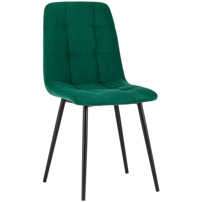 Стул NANCY S-2 Chair Изумрудный Велюр Изумрудный Черный Стул NANCY S-2 Chair Изумрудный Велюр Изумрудный Черный в Грозном | Loft Concept