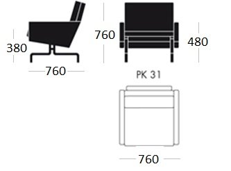 Кресло PK31 1 seat в Грозном