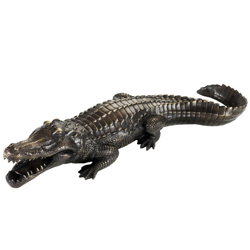 Статуэтка Eichholtz Crocodile Винтажная латунь Статуэтка Eichholtz Crocodile Винтажная латунь в Грозном | Loft Concept