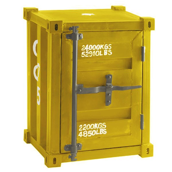 Тумбочка морской контейнер CARLINGUE Sea Container yellow Тумбочка морской контейнер CARLINGUE Sea Container yellow в Грозном | Loft Concept