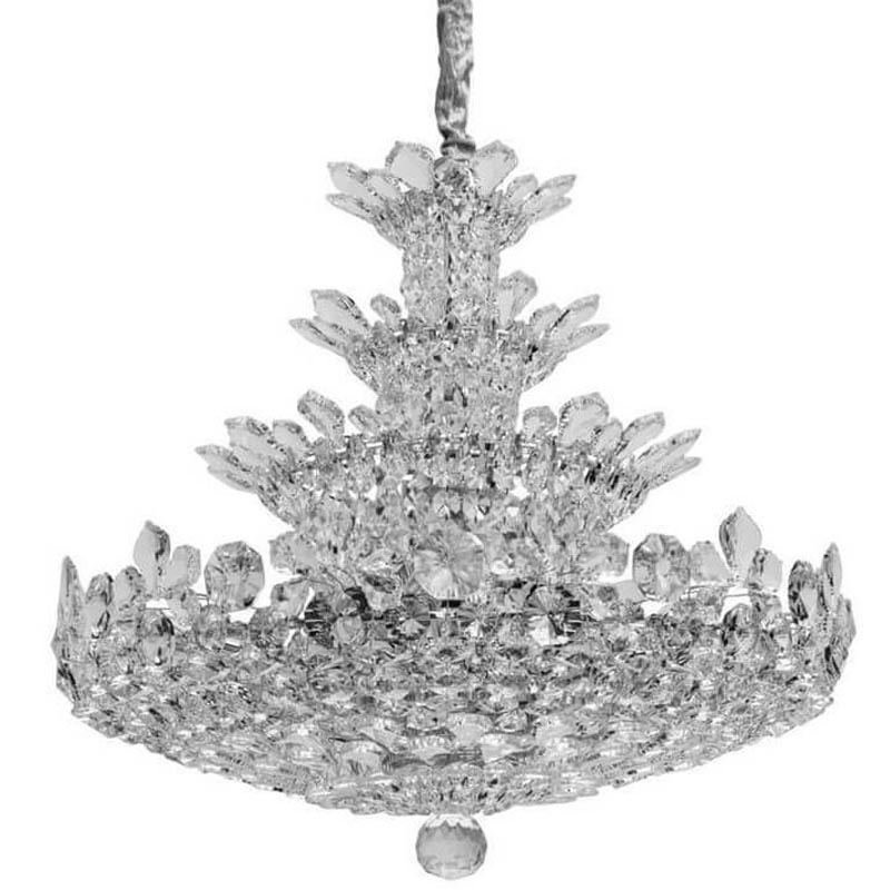 Люстра Griselda Crystal Chandelier 80 Хром Прозрачный Люстра Griselda Crystal Chandelier 80 Хром Прозрачный в Грозном | Loft Concept
