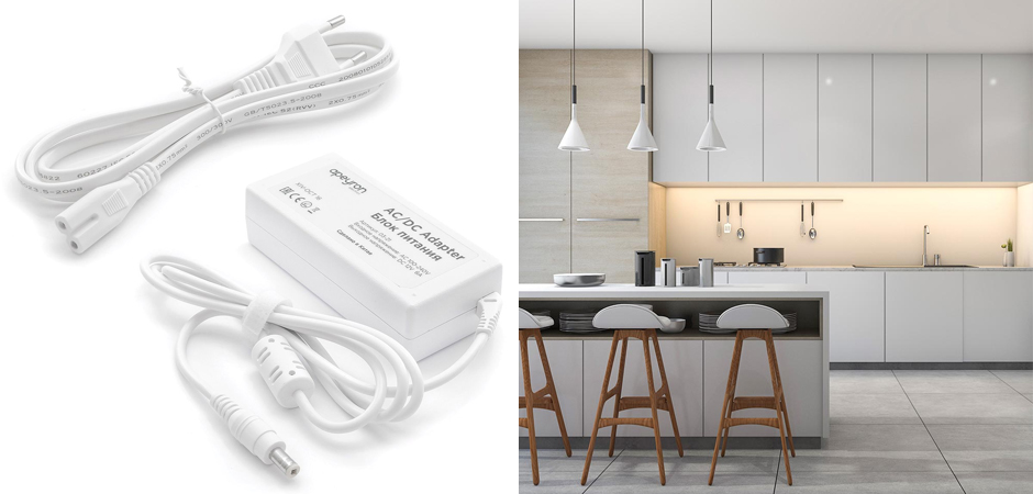Комплект светодиодной ленты 14,4W/m 60LED/m 5050SMD теплый белый Комплект светодиодной ленты 14,4W/m 60LED/m 5050SMD теплый белый - Loft-Concept в Грозном