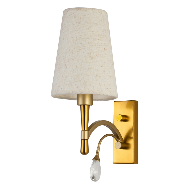 Бра Desiree Sconce Латунь матовое золото Белый Прозрачный Бра Desiree Sconce Латунь матовое золото Белый Прозрачный в Грозном | Loft Concept