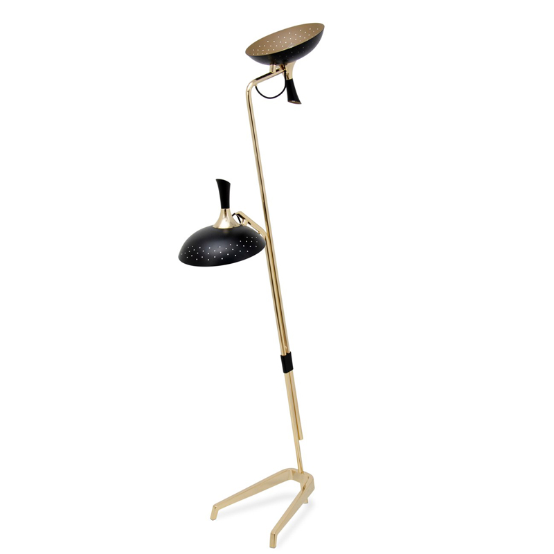 Торшер ABBEY Floor lamp Черный Глянцевое золото Торшер ABBEY Floor lamp Черный Глянцевое золото в Грозном | Loft Concept