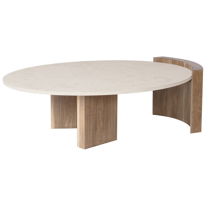 Кофейный стол Jia Coffee Table Бежевый Коричневый Кофейный стол Jia Coffee Table Бежевый Коричневый в Грозном | Loft Concept