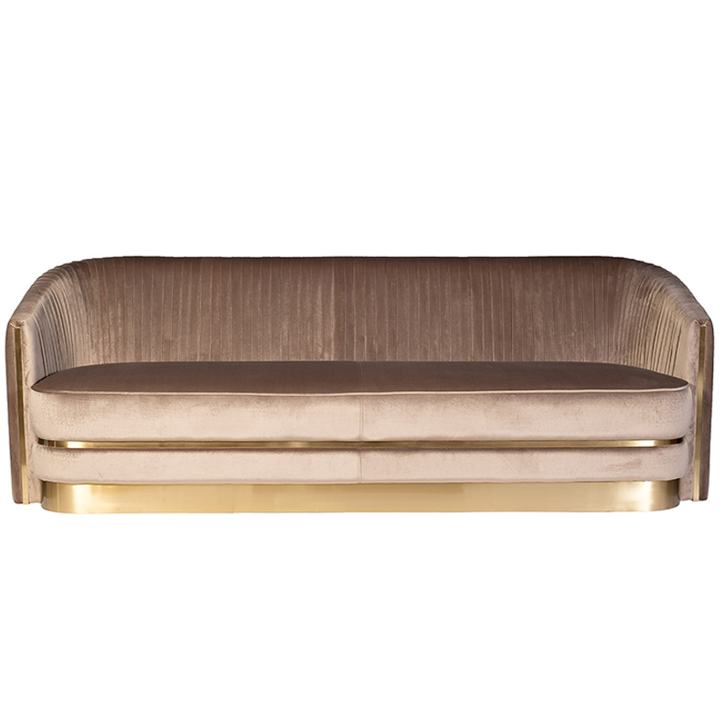 Диван трехместный велюр Bolger sofa three-seater velvet Дымчатая Роза Диван трехместный велюр Bolger sofa three-seater velvet Дымчатая Роза в Грозном | Loft Concept