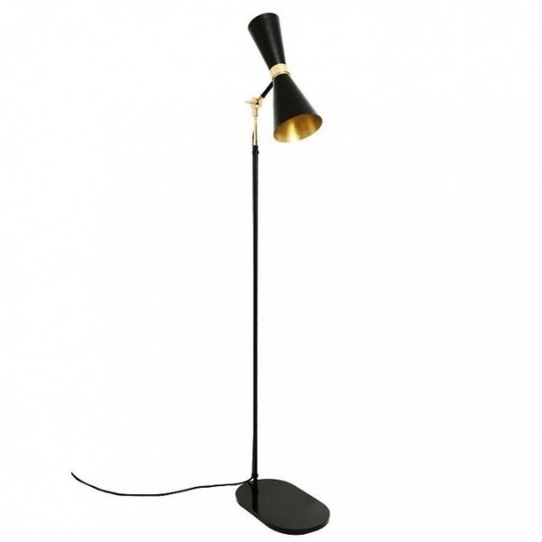 Торшер Delightfull Cairo Floor Lamp Глянцевое золото Черный Торшер Delightfull Cairo Floor Lamp Глянцевое золото Черный в Грозном | Loft Concept