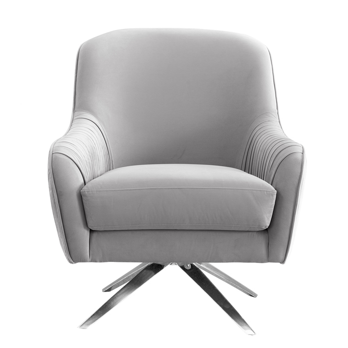 Кресло вращающееся Mistic Armchair Светло-серый Нержавеющая сталь Кресло вращающееся Mistic Armchair Светло-серый Нержавеющая сталь в Грозном | Loft Concept