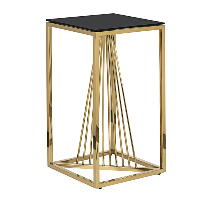 Стол Section Diagonal Gold 70 Глянцевое золото Глянцевый черный в Грозном | Loft Concept 
