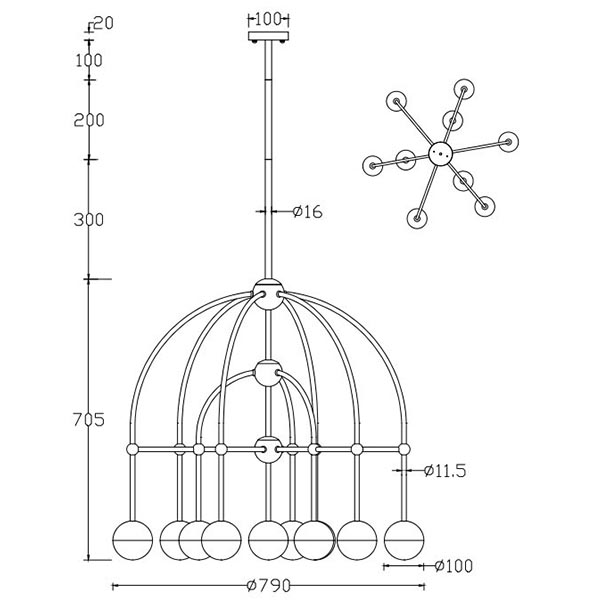 Люстра Heidy Chrome Chandelier 10 Люстра Heidy Chrome Chandelier 10 в Грозном