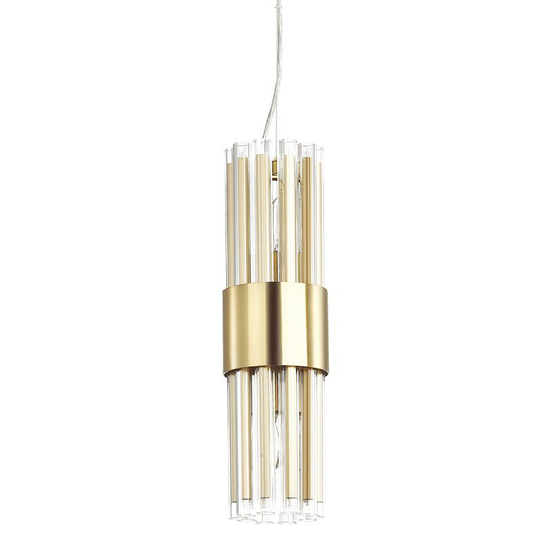 Подвесной светильник Glass Stripes In The Belt Золотой Подвесной светильник Glass Stripes In The Belt Золотой в Грозном | Loft Concept
