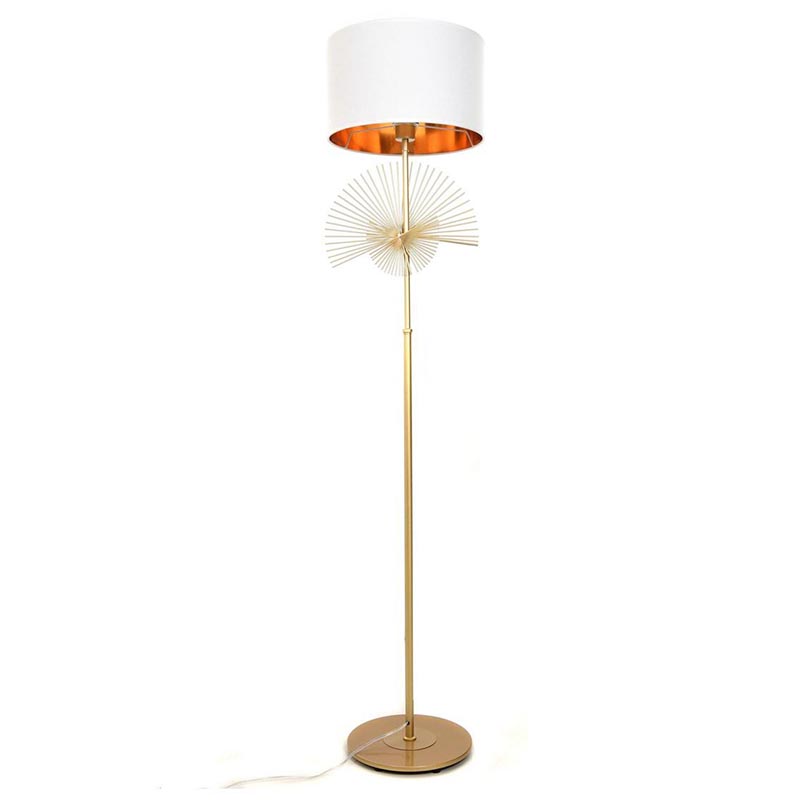 Торшер Genoveva Floor lamp white Белый Золотой Торшер Genoveva Floor lamp white Белый Золотой в Грозном | Loft Concept
