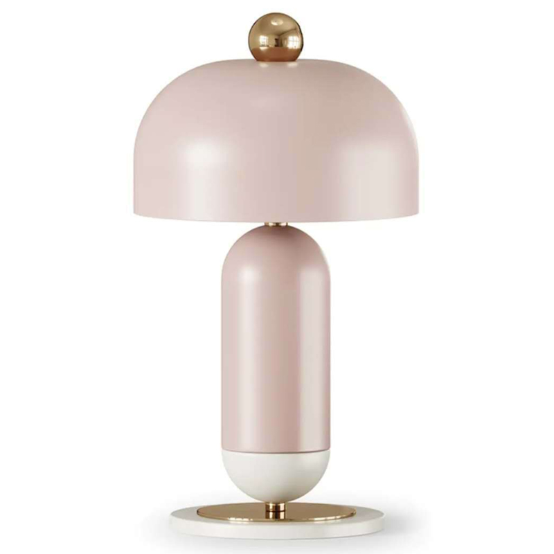 Meet Table lamp pink Розовый пастельный Латунь Meet Table lamp pink Розовый пастельный Латунь в Грозном | Loft Concept