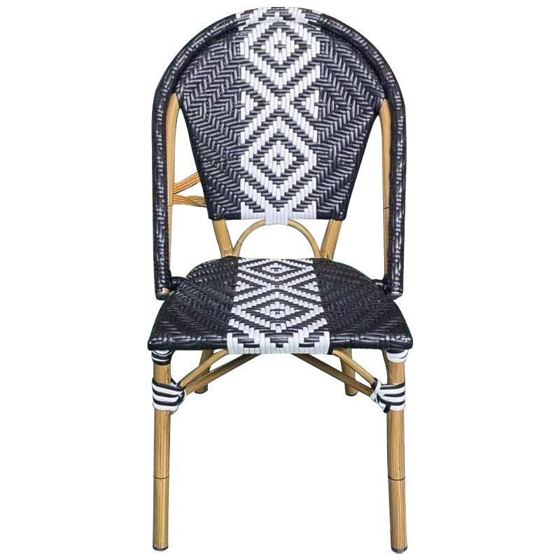 Стул ротанг Wicker Aloys Rattan Chair Древесина Черный Белый Стул ротанг Wicker Aloys Rattan Chair Древесина Черный Белый в Грозном | Loft Concept