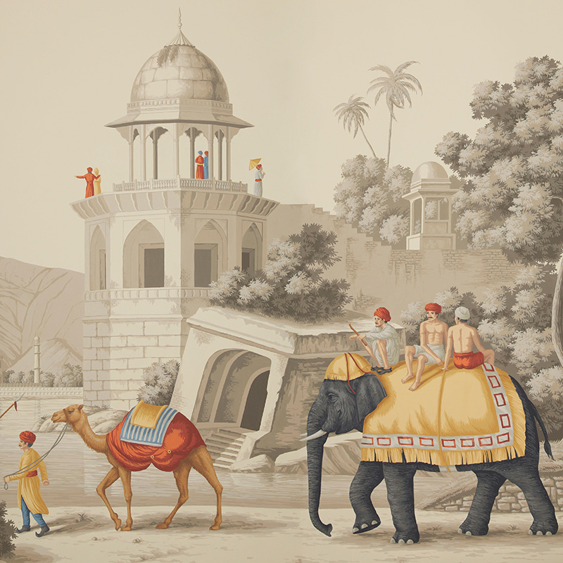 Обои ручная роспись Early Views of India scenic paper Обои ручная роспись Early Views of India scenic paper в Грозном | Loft Concept
