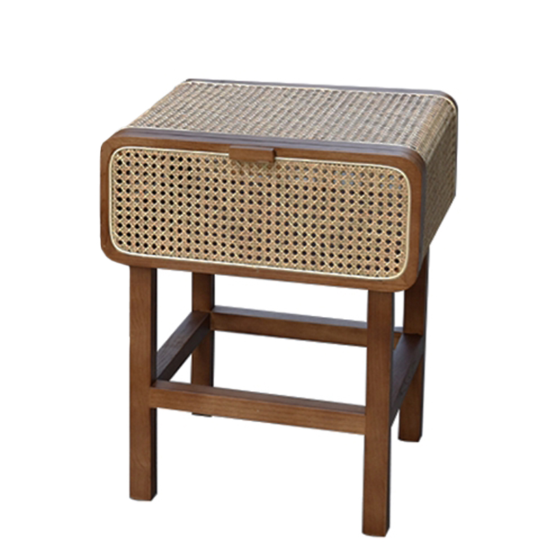 Тумба Rattan Mesh Nightstand Коричневый Бежевый Тумба Rattan Mesh Nightstand Коричневый Бежевый в Грозном | Loft Concept