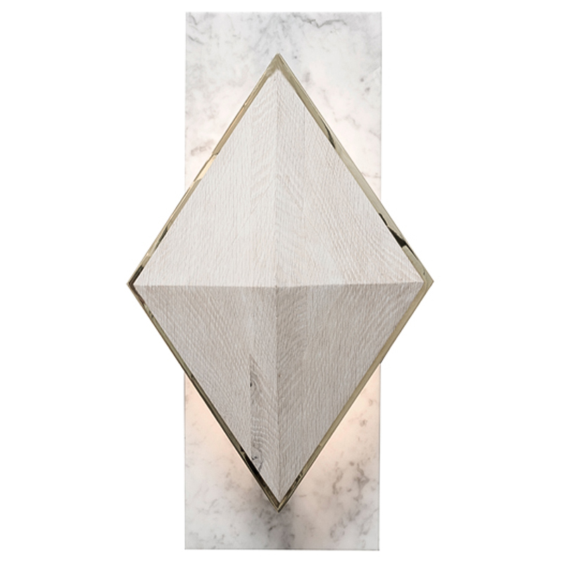 Бра Susan Hornbeak INES SCONCE Белый Мрамор Bianco Белый Глянцевое золото в Грозном | Loft Concept 