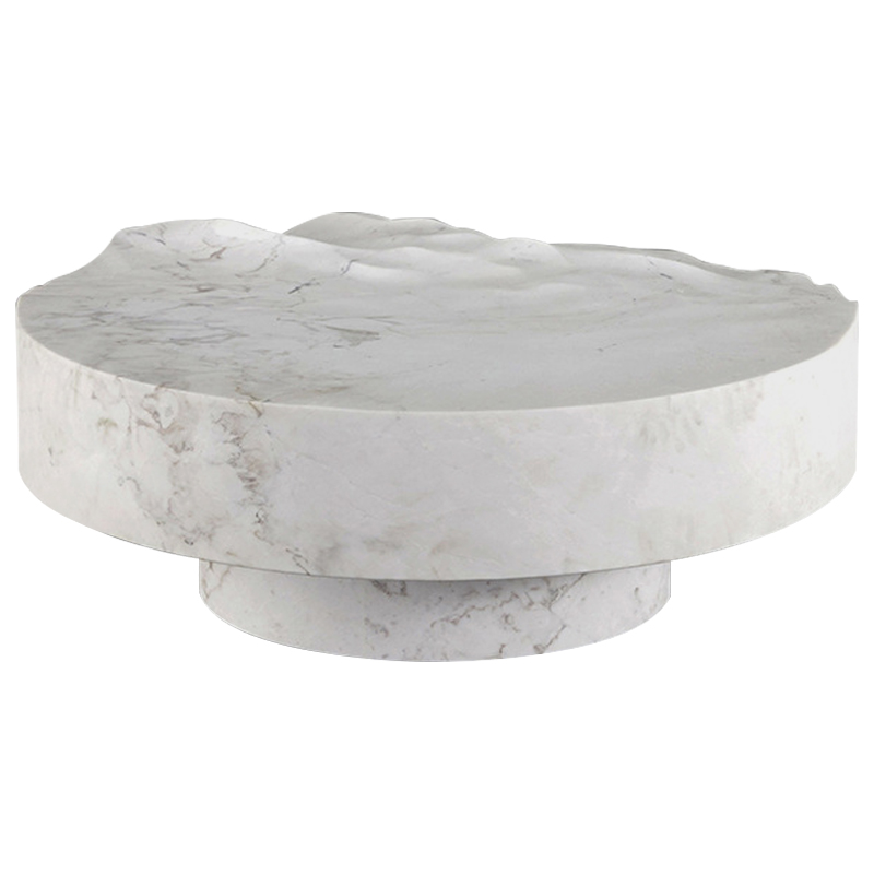 Дизайнерский журнальный стол Mathieu Lehanneur Sculpts Ocean Memories Round White Белый Мрамор Bianco Дизайнерский журнальный стол Mathieu Lehanneur Sculpts Ocean Memories Round White Белый Мрамор Bianco в Грозном | Loft Concept