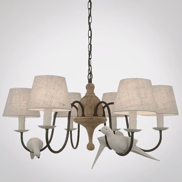 Люстра Norman Bird Chandelier ivory ( слоновая кость ) Люстра Norman Bird Chandelier ivory ( слоновая кость ) в Грозном | Loft Concept