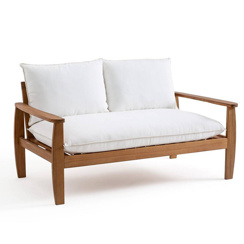 Уличный диван с деревянным каркасом Jensen Sofa Древесина Уличный диван с деревянным каркасом Jensen Sofa Древесина в Грозном | Loft Concept