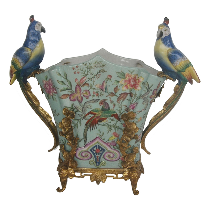 Ваза Parrots Guards Floral Vase Бронза Мульти Ваза Parrots Guards Floral Vase Бронза Мульти в Грозном | Loft Concept