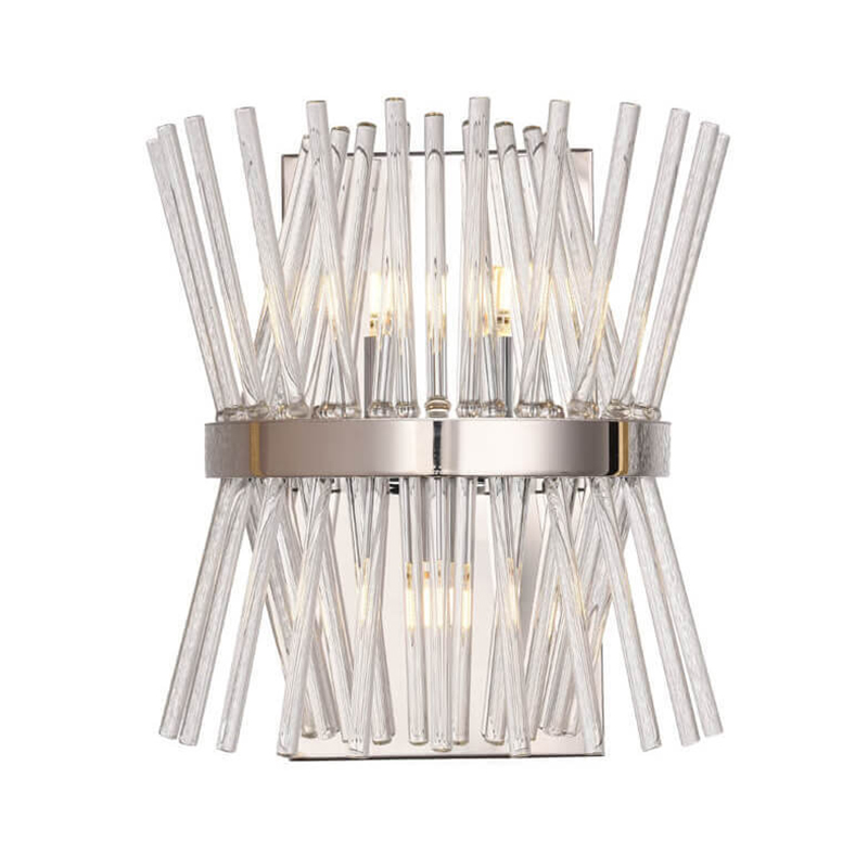 Бра Nembus Rini Wall Lamp Хром Прозрачное Стекло Бра Nembus Rini Wall Lamp Хром Прозрачное Стекло в Грозном | Loft Concept